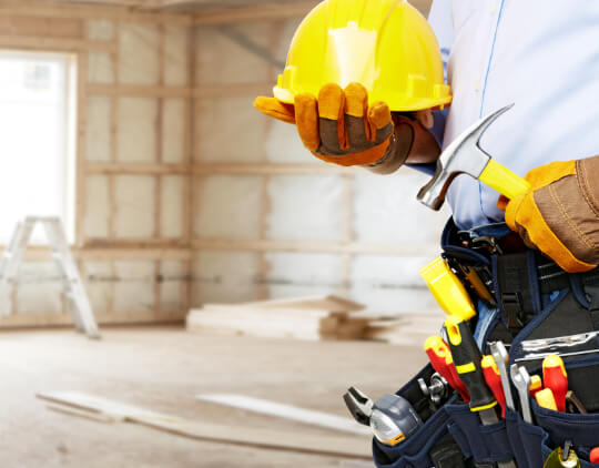 Man holding a hardhat